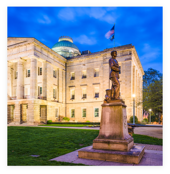 North Carolina state capitol and state